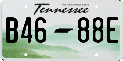 TN license plate B4688E