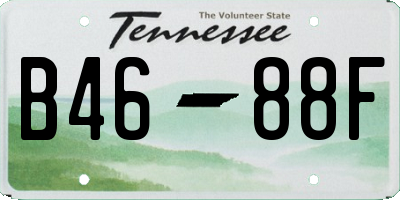 TN license plate B4688F