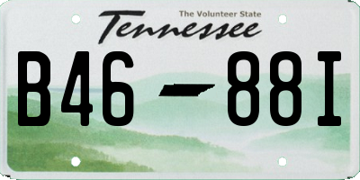 TN license plate B4688I