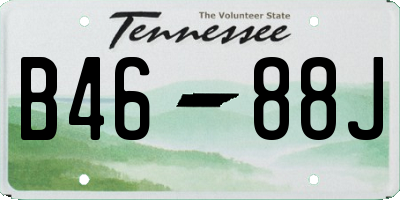TN license plate B4688J