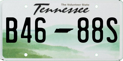 TN license plate B4688S