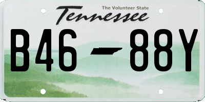 TN license plate B4688Y