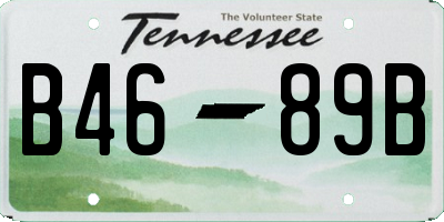 TN license plate B4689B