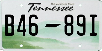 TN license plate B4689I