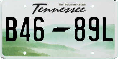 TN license plate B4689L