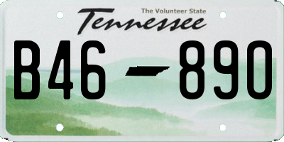 TN license plate B4689O