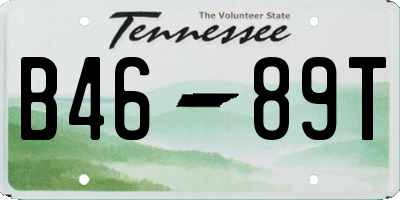 TN license plate B4689T