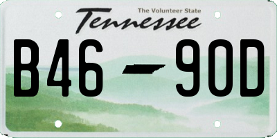 TN license plate B4690D