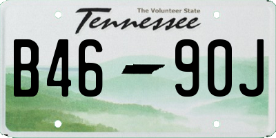 TN license plate B4690J