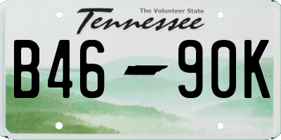 TN license plate B4690K