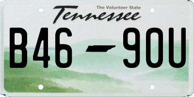 TN license plate B4690U
