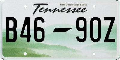 TN license plate B4690Z