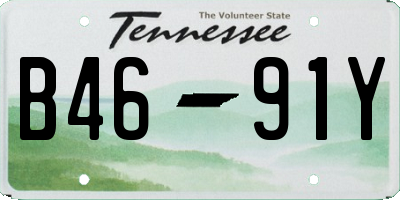 TN license plate B4691Y