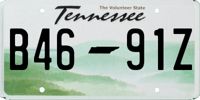 TN license plate B4691Z