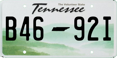 TN license plate B4692I