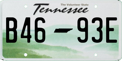 TN license plate B4693E