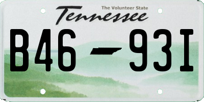 TN license plate B4693I