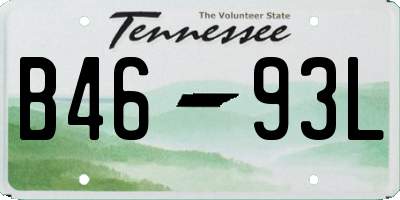 TN license plate B4693L