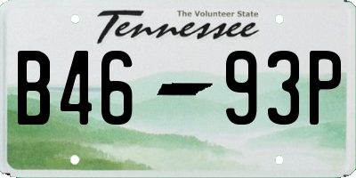 TN license plate B4693P