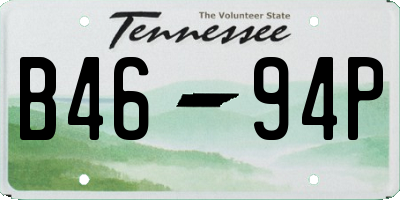 TN license plate B4694P