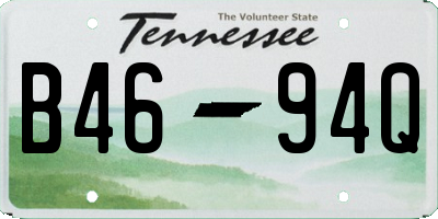 TN license plate B4694Q