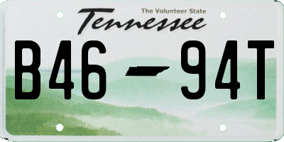 TN license plate B4694T