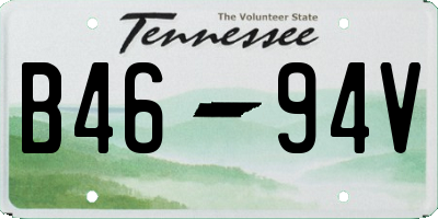 TN license plate B4694V