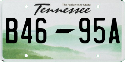 TN license plate B4695A