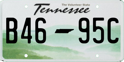 TN license plate B4695C