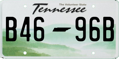 TN license plate B4696B