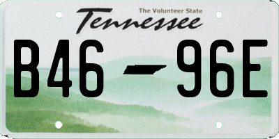 TN license plate B4696E