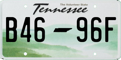 TN license plate B4696F