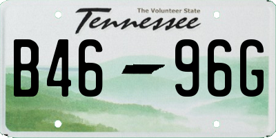 TN license plate B4696G
