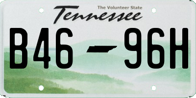 TN license plate B4696H