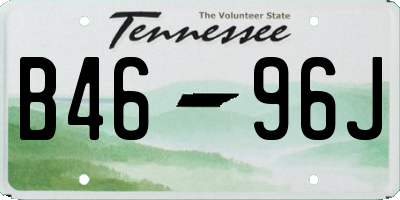 TN license plate B4696J