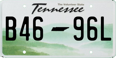 TN license plate B4696L