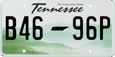 TN license plate B4696P
