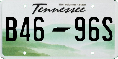 TN license plate B4696S