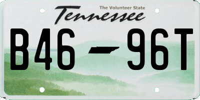 TN license plate B4696T