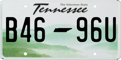 TN license plate B4696U