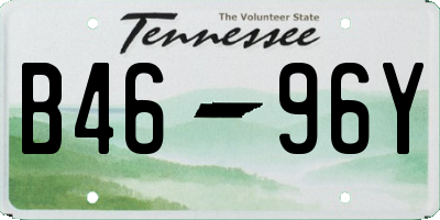 TN license plate B4696Y
