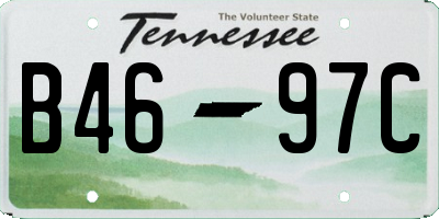 TN license plate B4697C