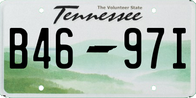 TN license plate B4697I
