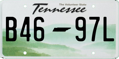 TN license plate B4697L