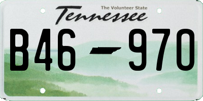 TN license plate B4697O