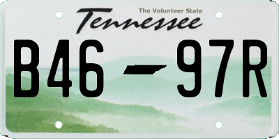 TN license plate B4697R