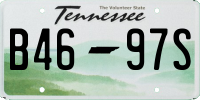 TN license plate B4697S