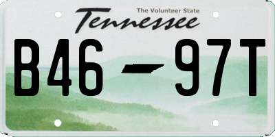 TN license plate B4697T