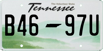 TN license plate B4697U