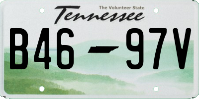 TN license plate B4697V